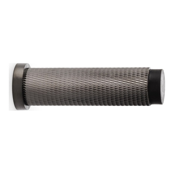 AW600-75-DBZPVD • Dark Bronze • Alexander & Wilks Brunel Knurled Door Stop